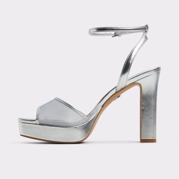 Chicglimmer Silver Women's Platform Sandals - 画像 (3)