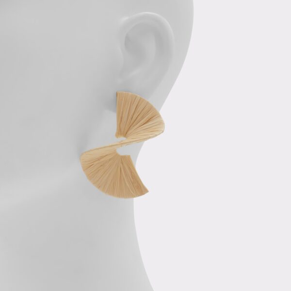 Fariasun Medium Beige Women's Earrings - 画像 (2)