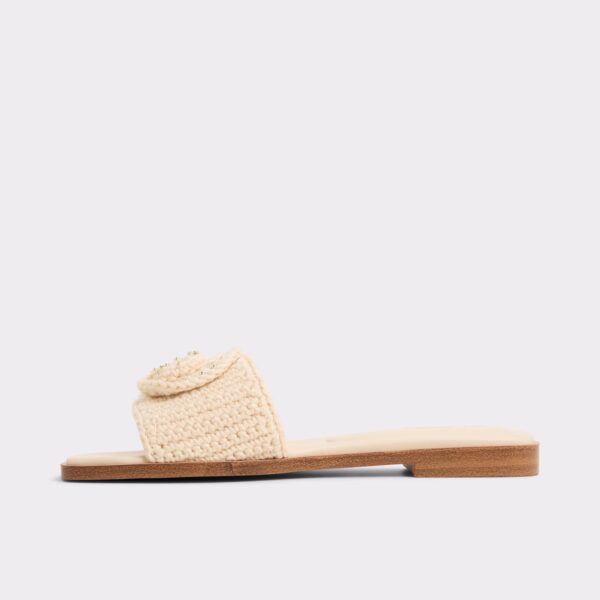Sabbia Light Beige Women's Flat Sandals - 画像 (3)