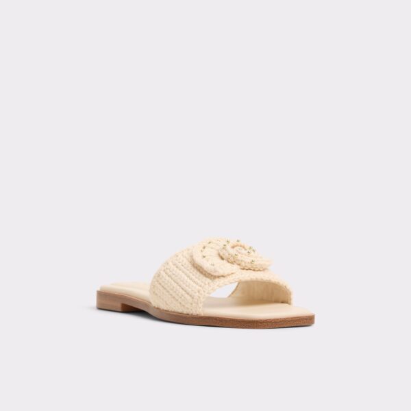 Sabbia Light Beige Women's Flat Sandals - 画像 (4)