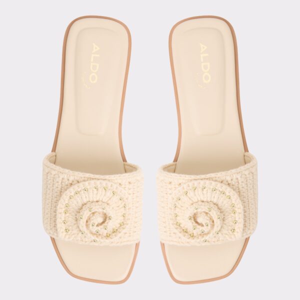 Sabbia Light Beige Women's Flat Sandals - 画像 (6)