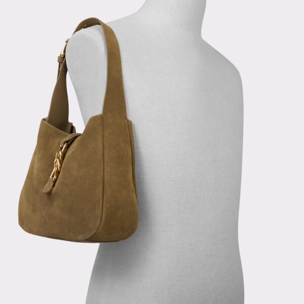 Soffiettaluxe Khaki Women's Shoulder Bags - 画像 (4)