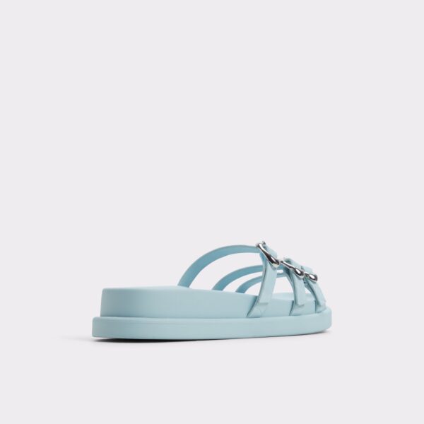 Zephyra Pastel Blue Women's Footbed Sandals - 画像 (3)