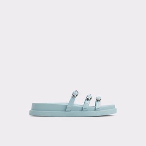 Zephyra Pastel Blue Women's Footbed Sandals